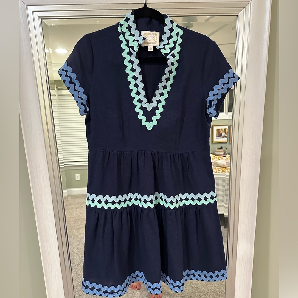 Sail to Sable Short Sleeved Fit & Flare Dress - Small